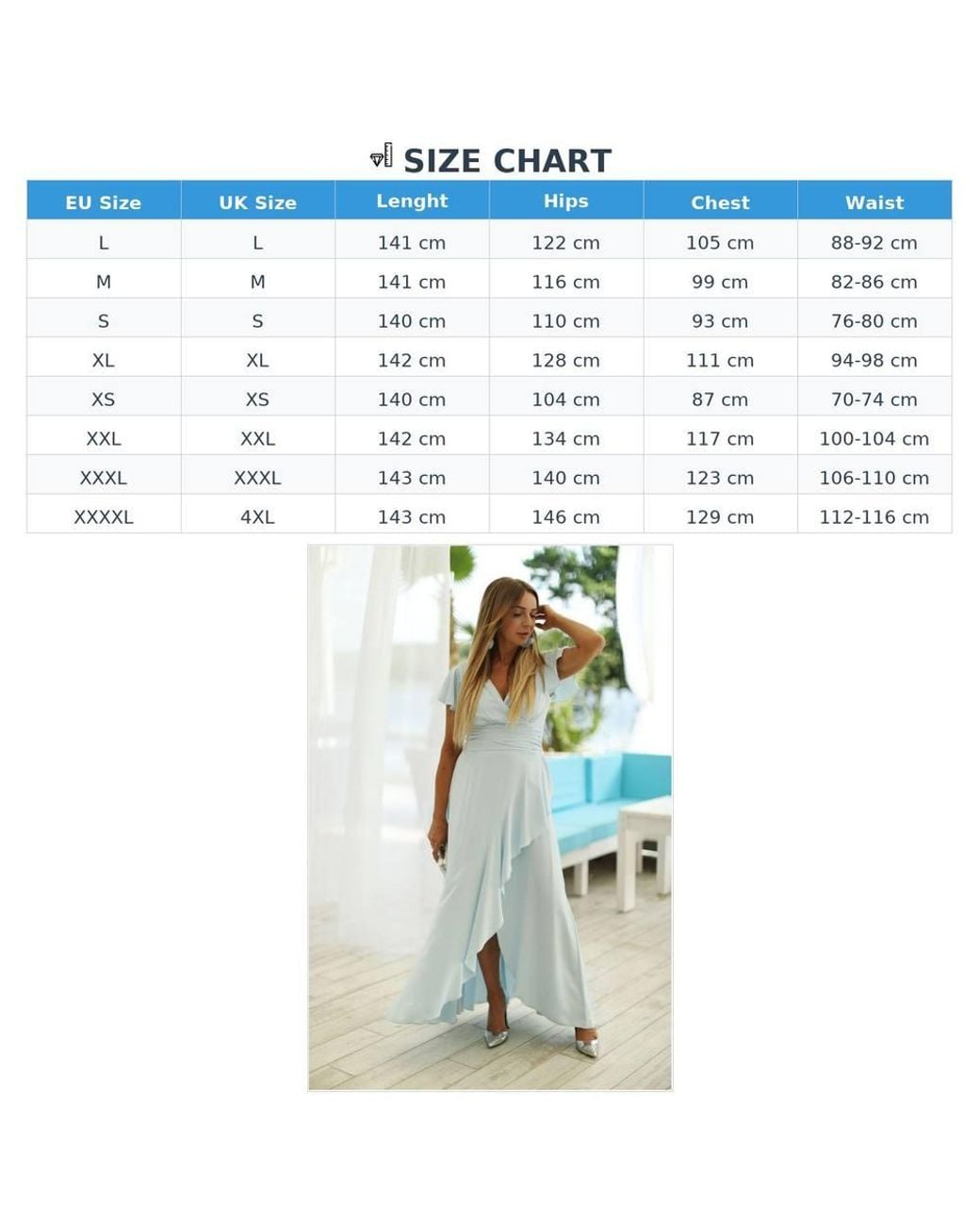 Love Lace Blue V-Neck Sleeveless Lightweight Maxi Dress