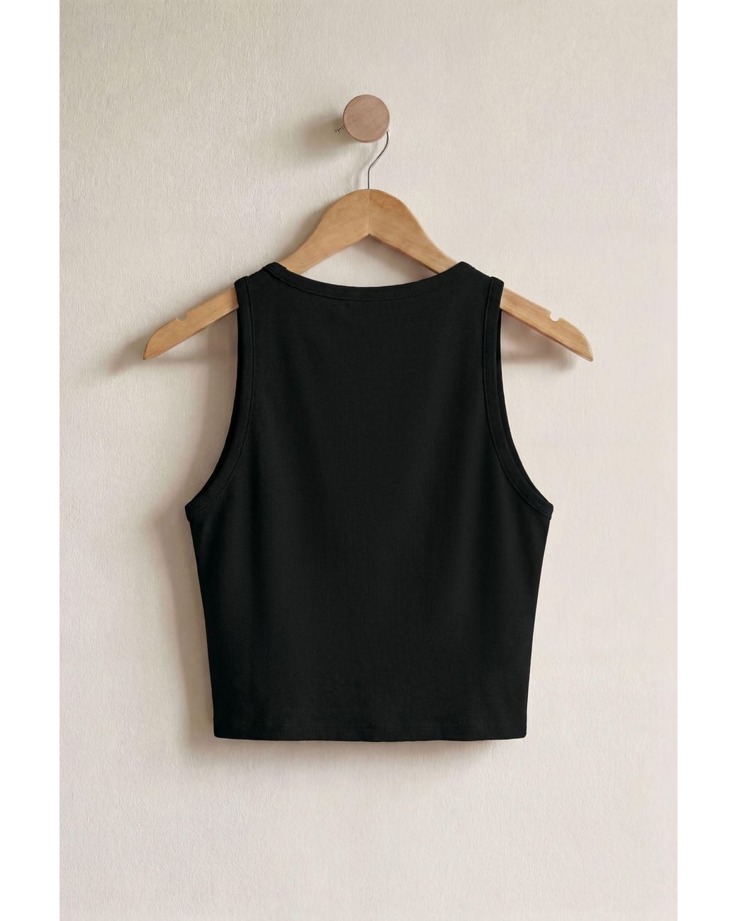 Enorsia Black Super Soft Cropped Tank Top