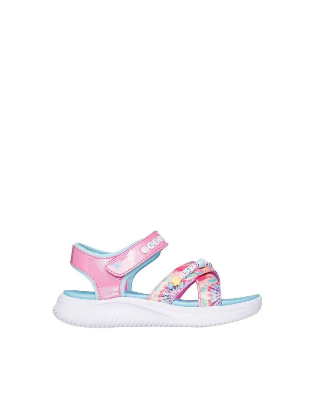 Skechers White Jumpsters Tie Dye Bffs Sandal