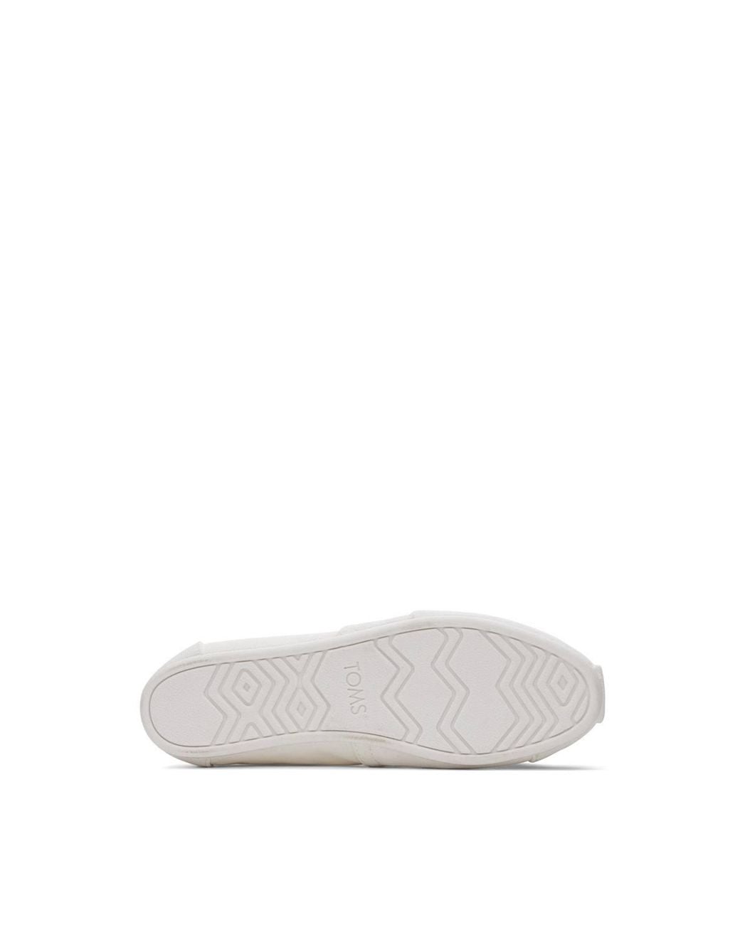 TOMS White Alpargata Slip On Shoe