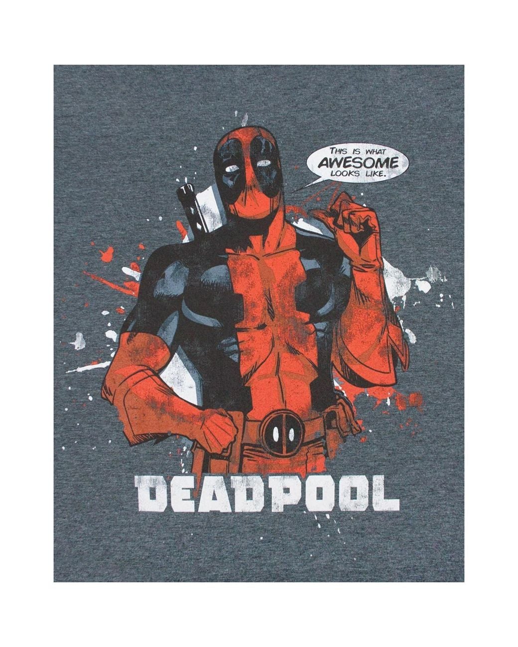 Marvel Gray Short Sleeved T-Shirt for men