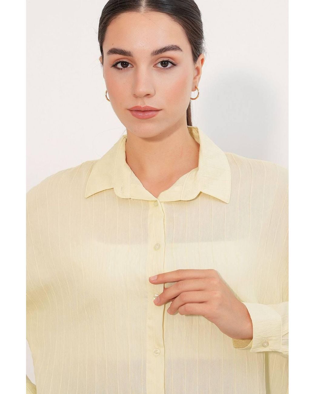 Bigdart Blue Viscose Nylon Shirt