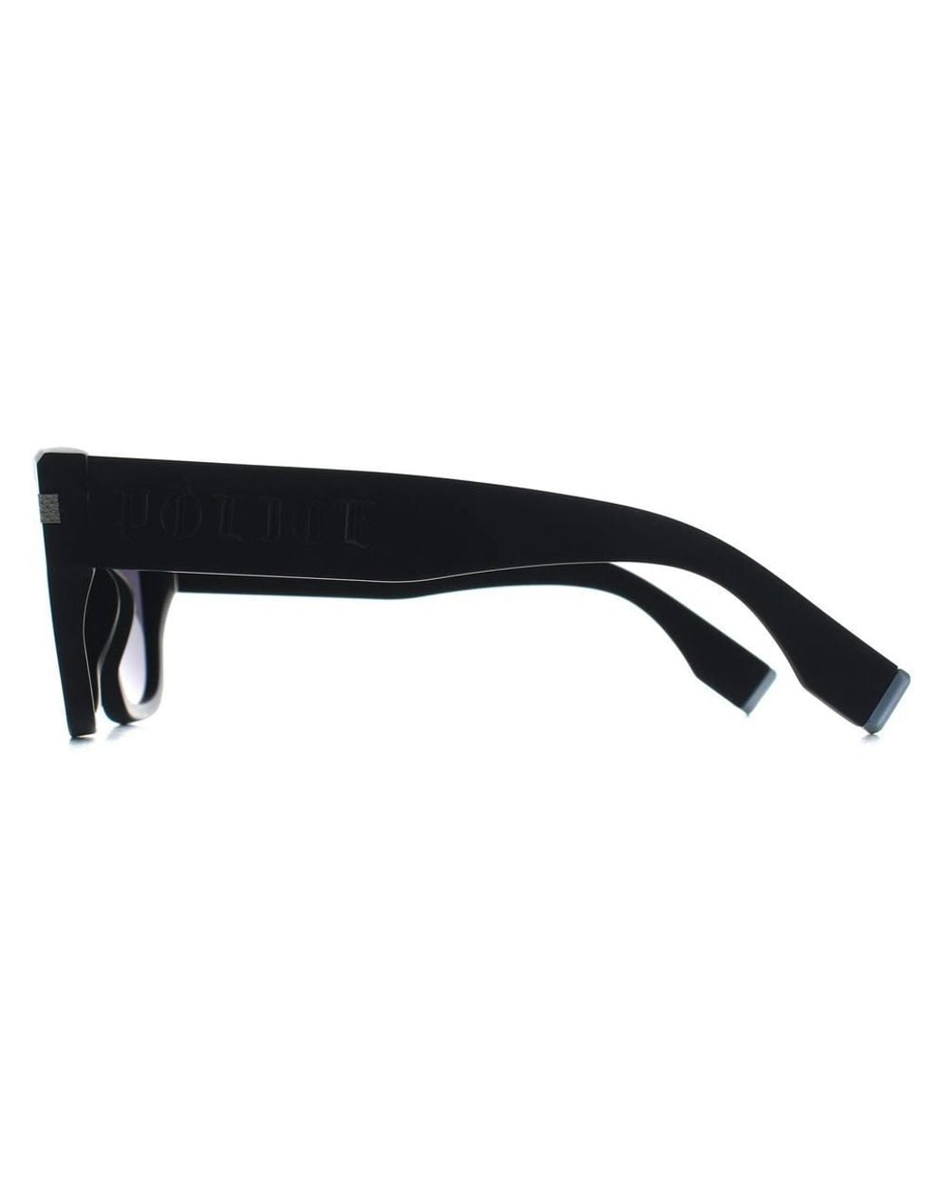Police Black Splp33E540703 Square/Rectangle Sunglasses for men