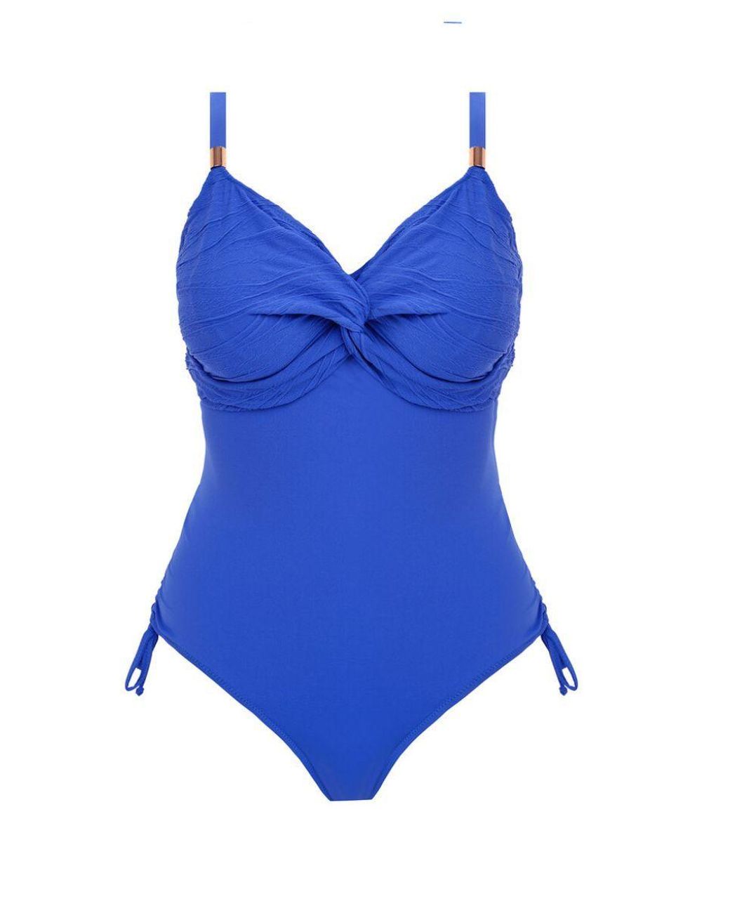 Fantasie Blue Beach Waves Twist Front Swimsuit