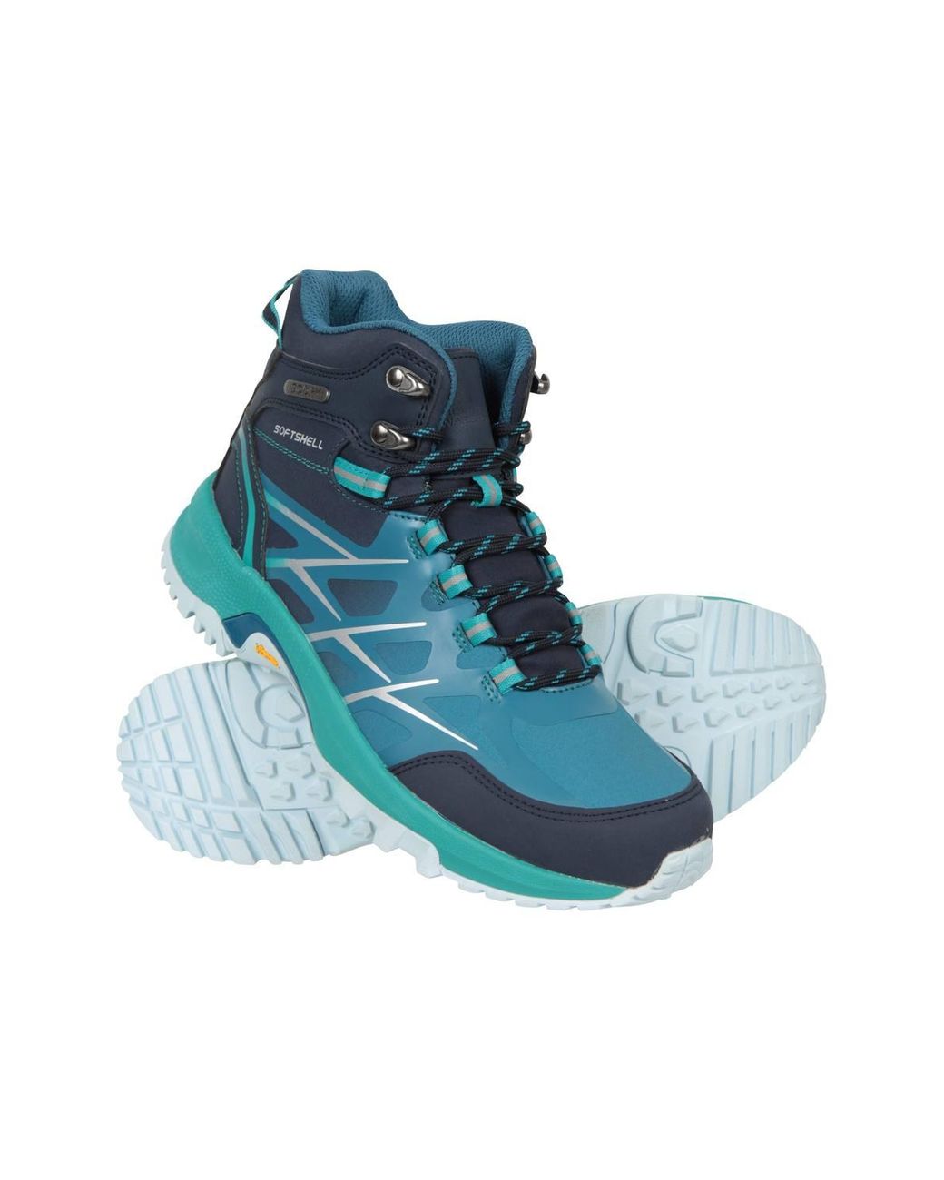 Mountain Warehouse Blue 'Byzantine' Waterproof Vibram Rubber Outsole Flexible Softshell Boots