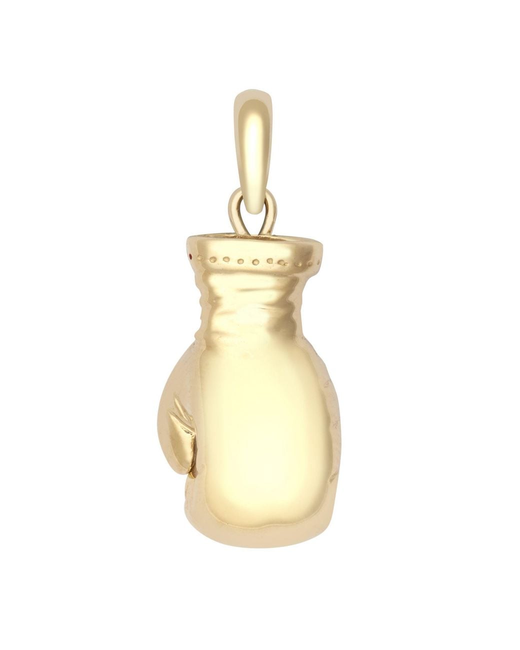 Jewelco London Metallic 9Ct Realistic 3D Single Boxing Glove Novelty Pendant, Small