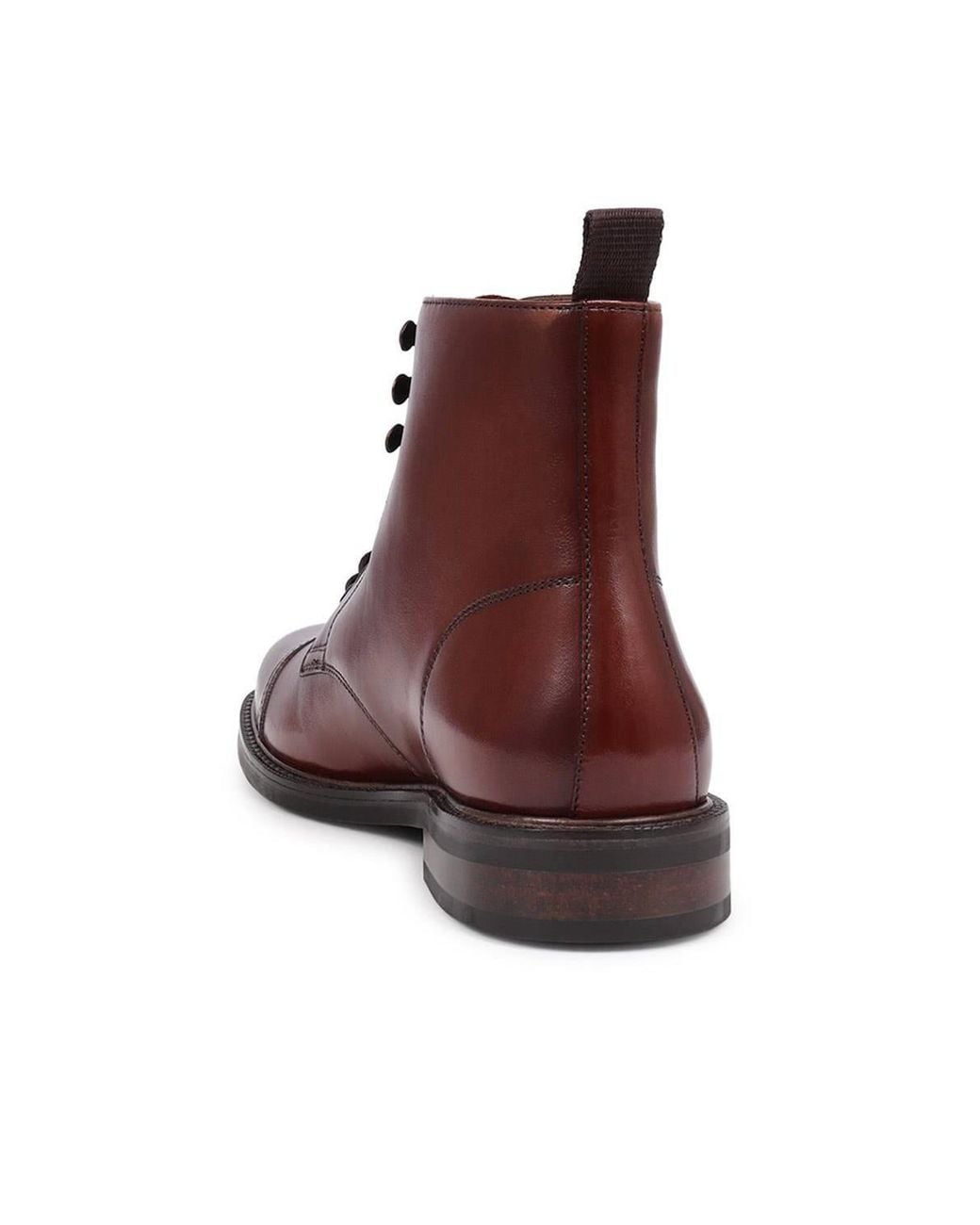 Jones Bootmaker Brown Finch Leather Lace-Up Boots for men