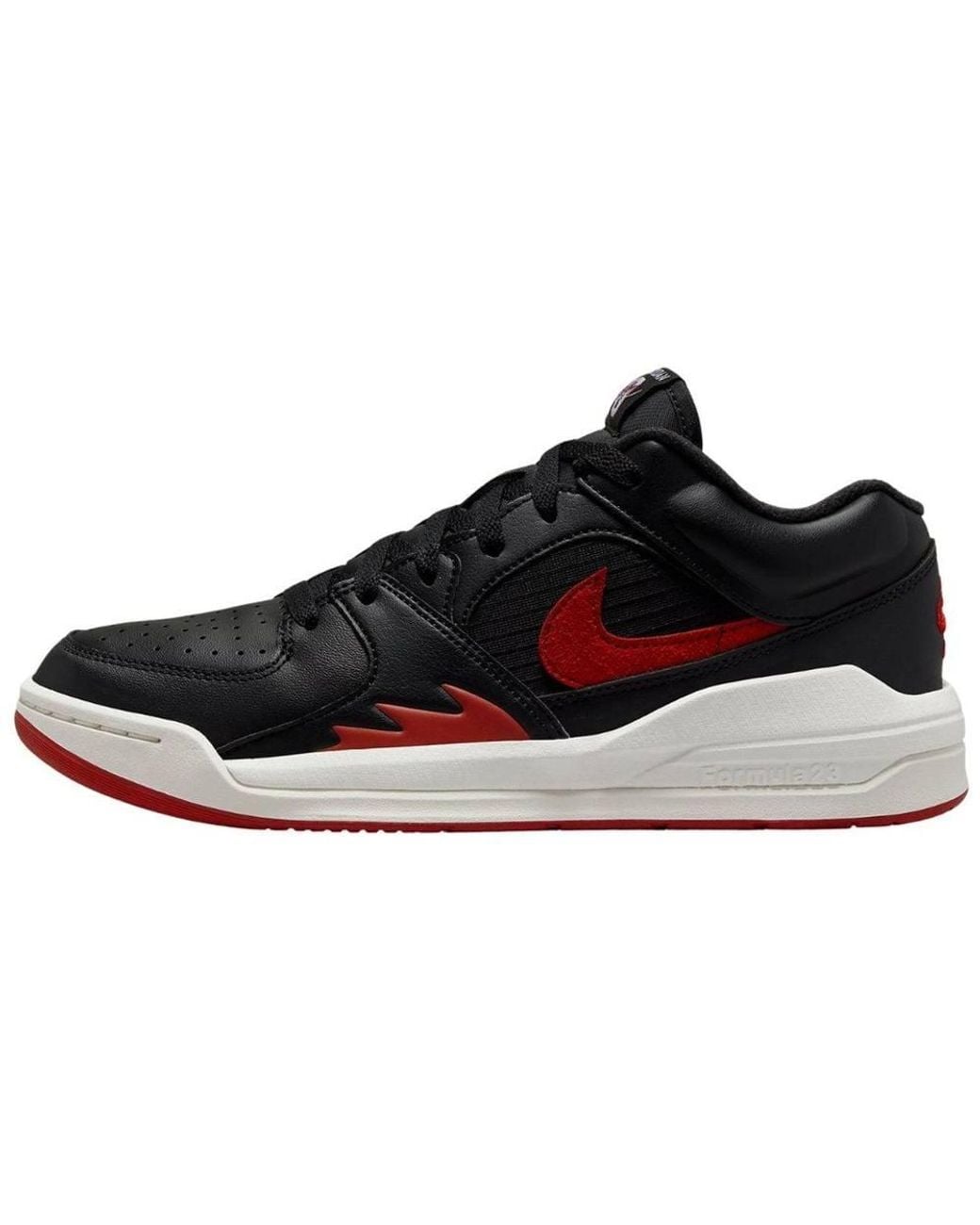 Nike Black Jordan Stadium 90 Swoosh Leather Trainers