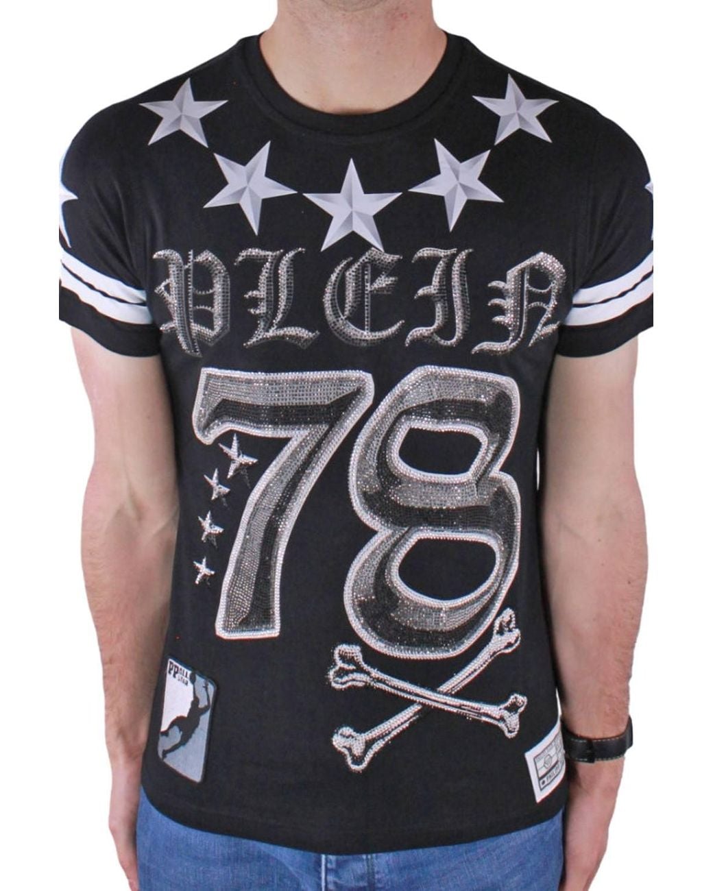 Philipp Plein Black Short Sleeve Crew T-Shirt for men