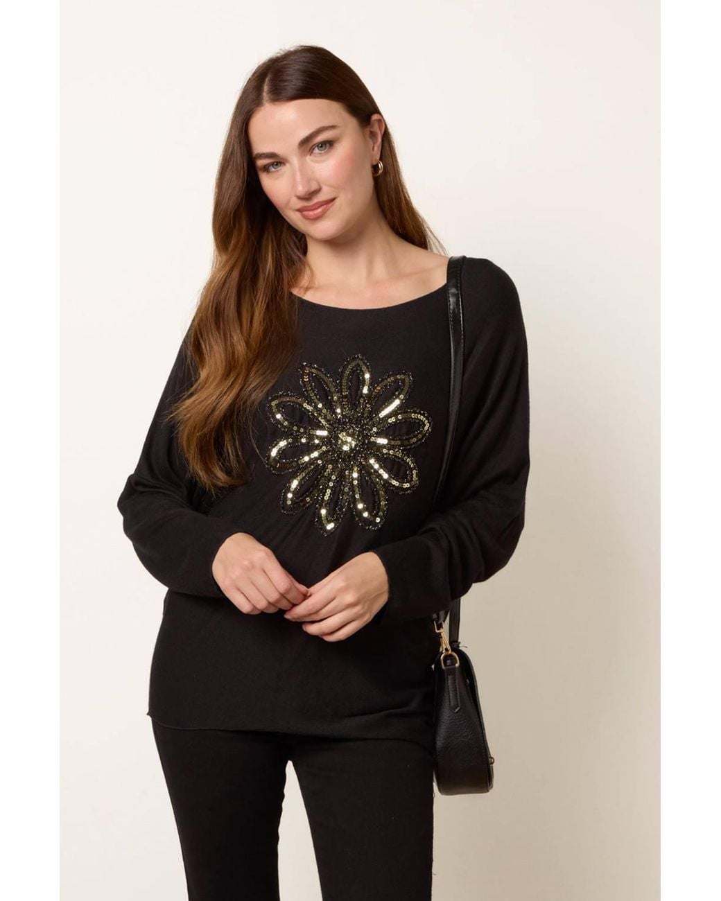 Blue Vanilla Black Long Sleeve Boat Jumper