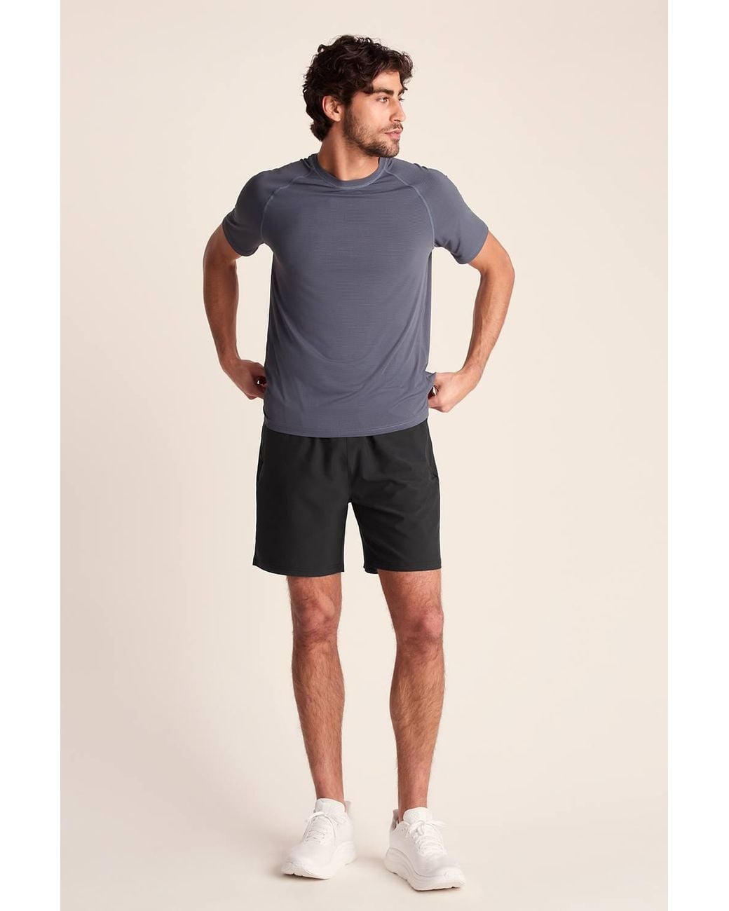 TOG24 Blue 'Pedwell' Performance Running Shorts for men