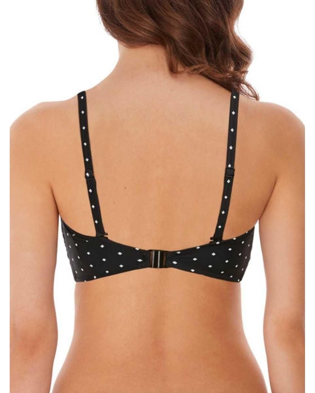 Freya Black Jewel Cove Bralette Bikini Top