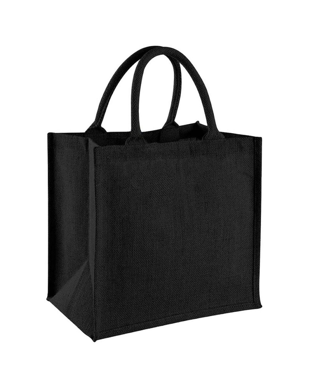 Westford Mill Black Midi Jute Tote Bag
