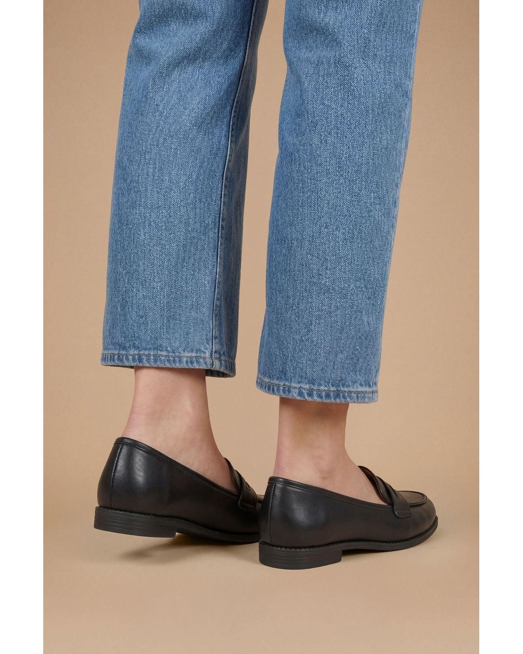Dorothy Perkins Blue Lara Penny Loafers