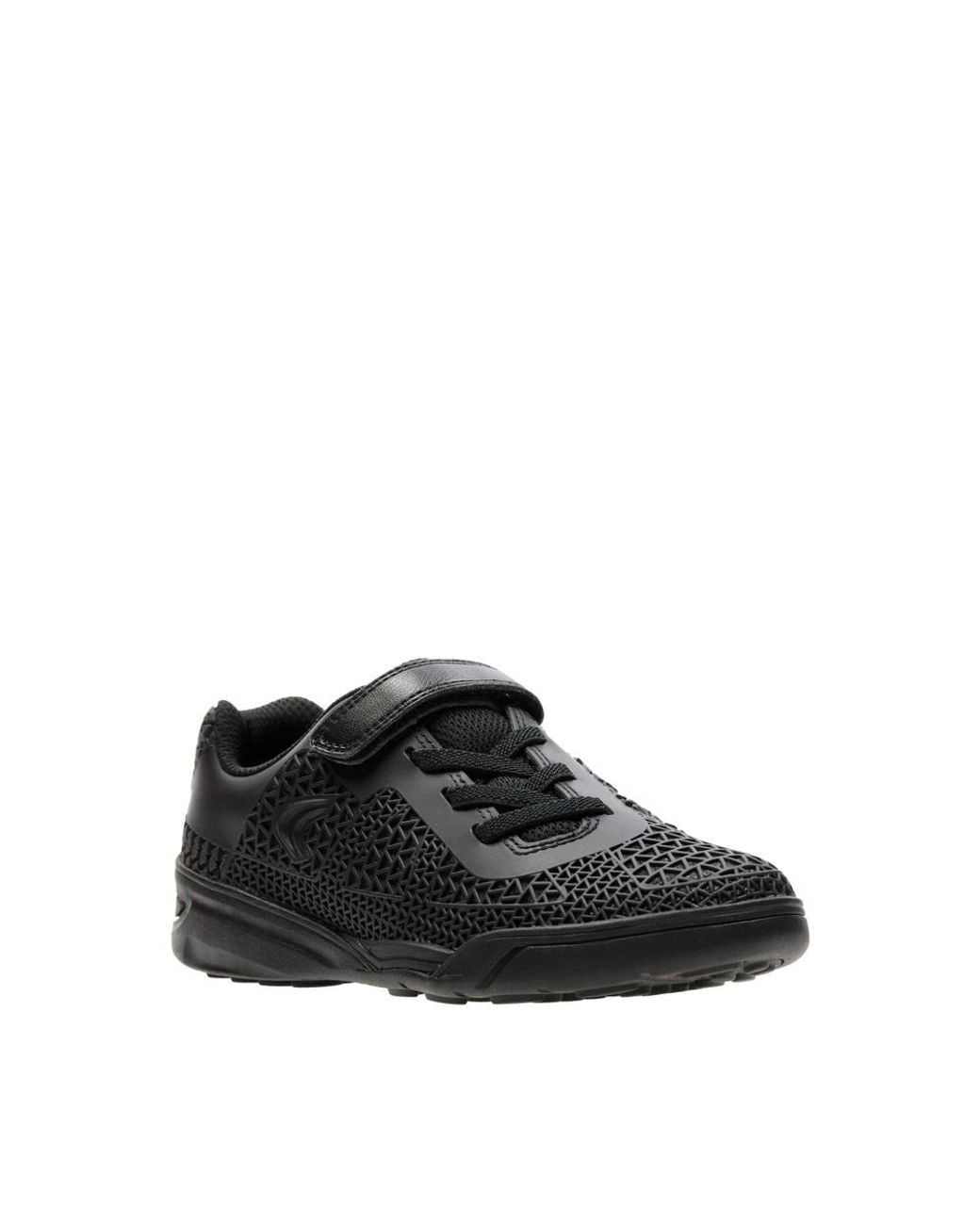Clarks Black Award Blaze Kid Trainers