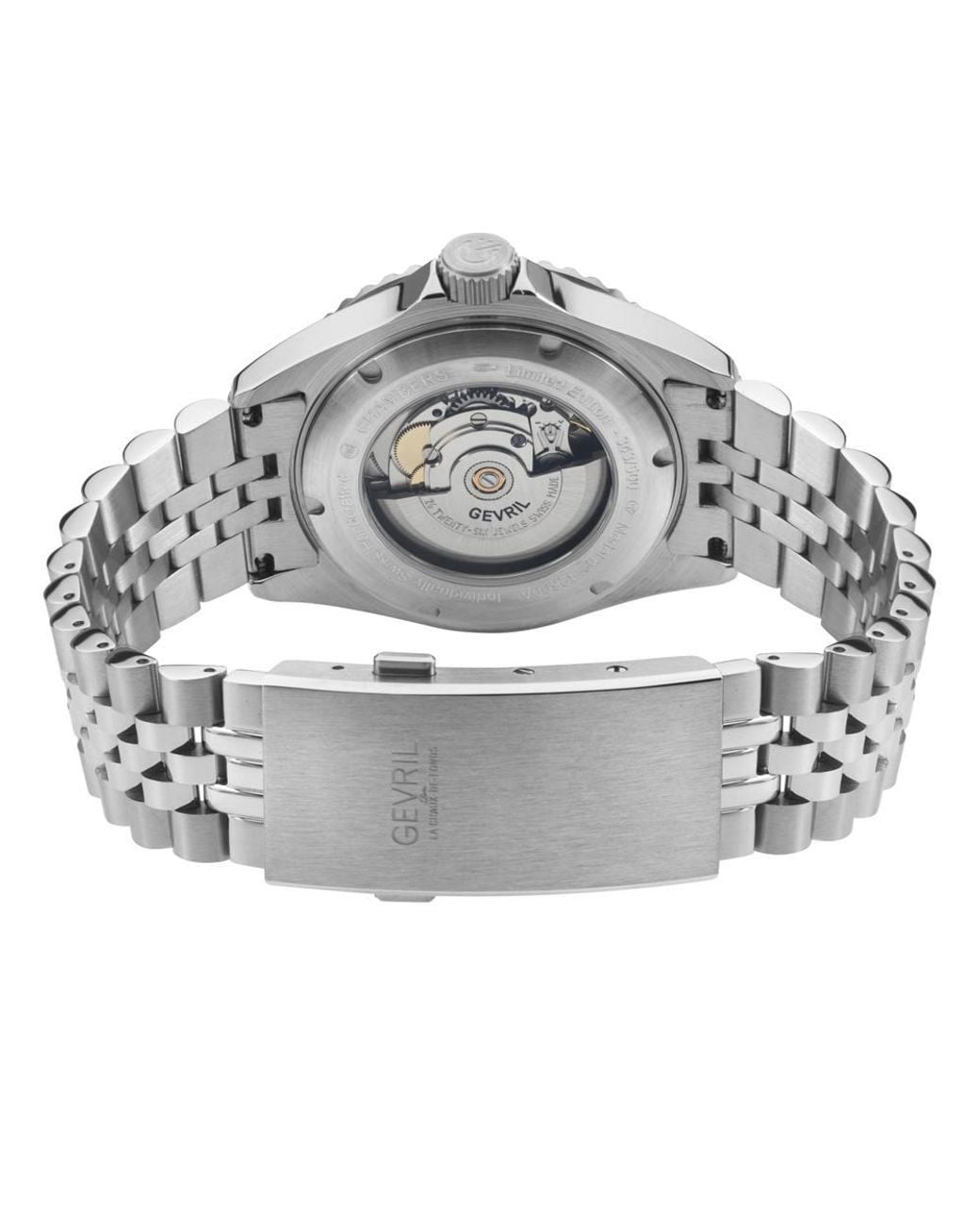 Gevril Gray Chambers Swiss Automatic Sellita Sw200-1 316L Stainless Steel for men