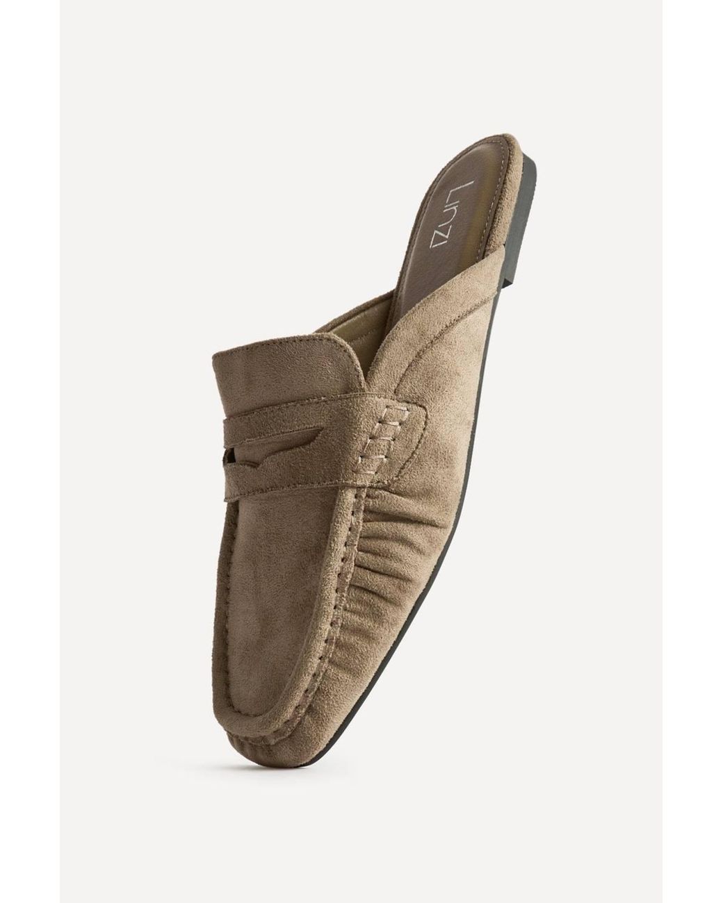 Linzi Gray Journal Ruched Square Toe Mules