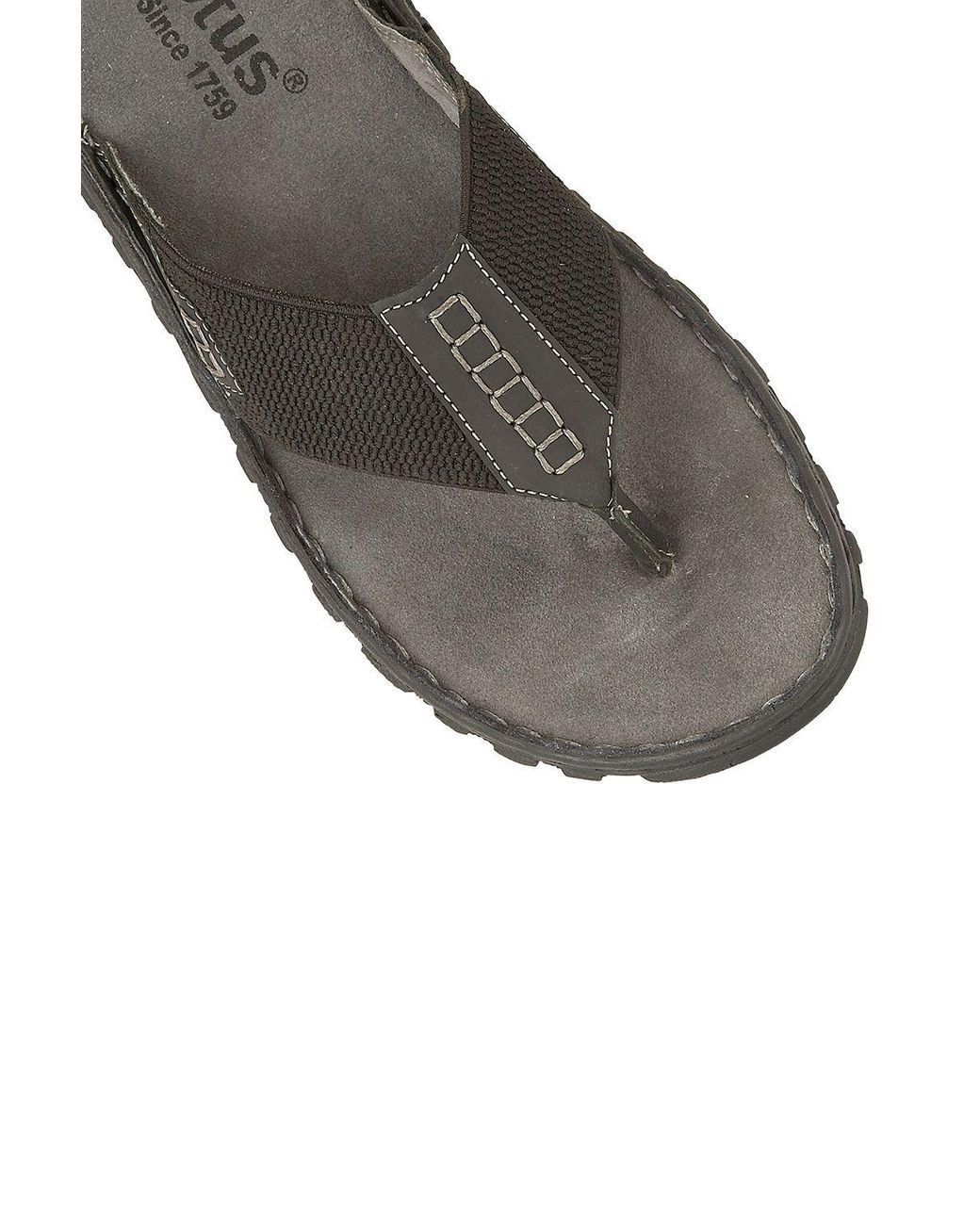 Lotus Gray 'Ainsley' Leather Toe-Post Sandals for men