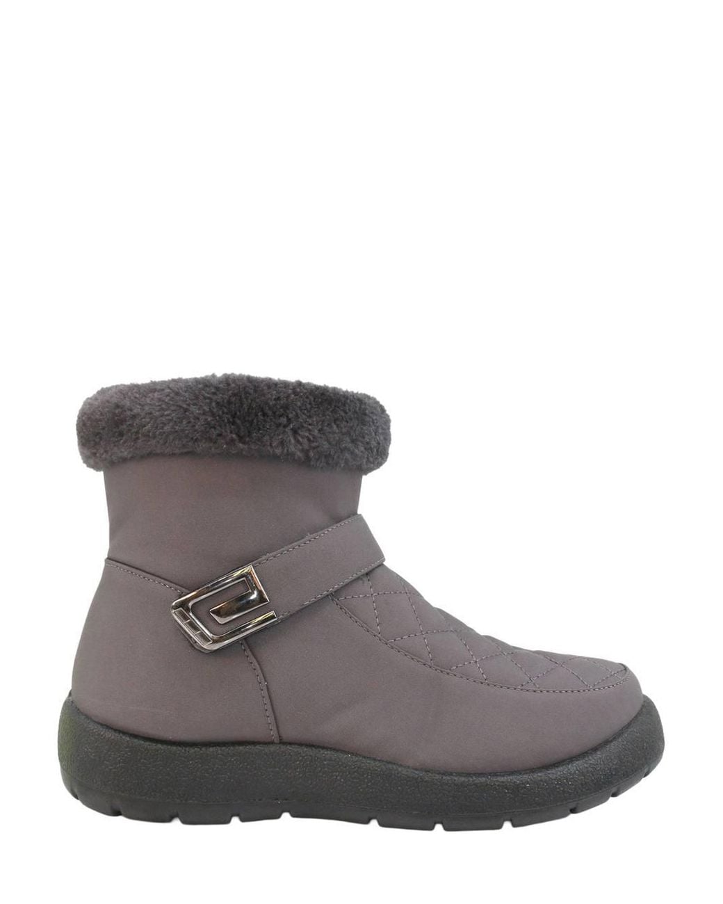 Chums Brown Wide Ee Fit Quilted Top Side Zip Showerproof Boot