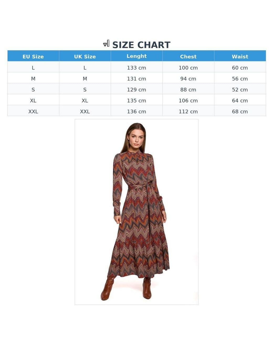 Love Lace Brown Viscose Collared Long Sleeve Dress With Ruffles