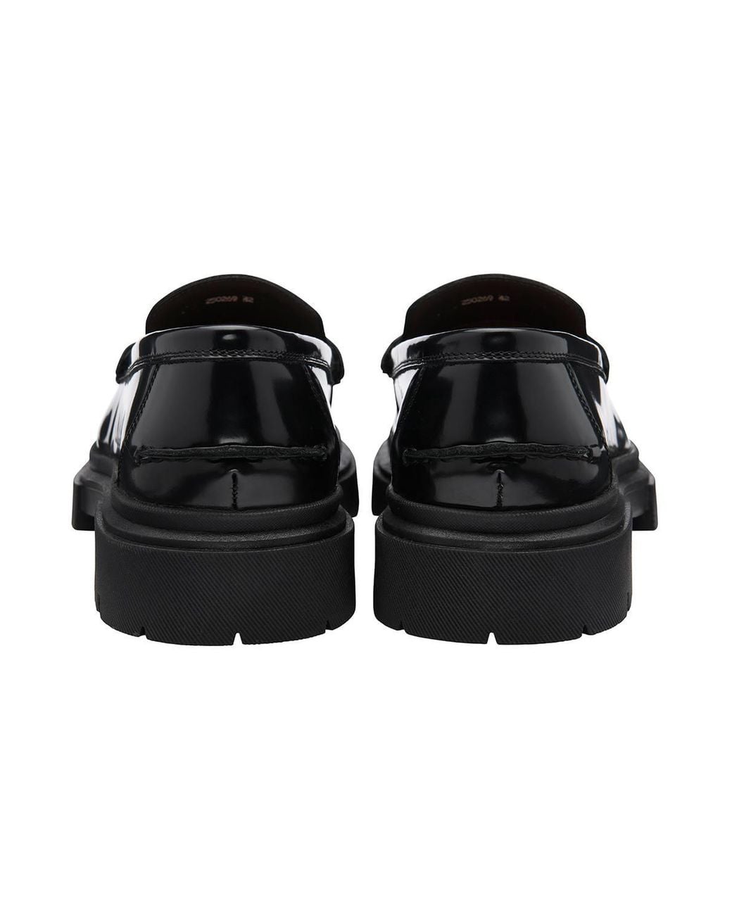 Frank Wright Black Leather 'Cook' Loafers for men