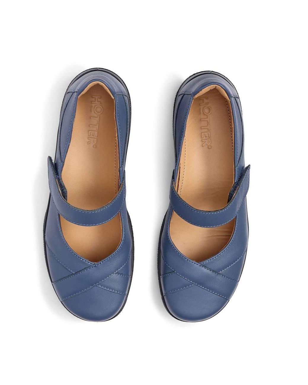 Hotter Blue Wide Fit 'Hope' Mary Janes