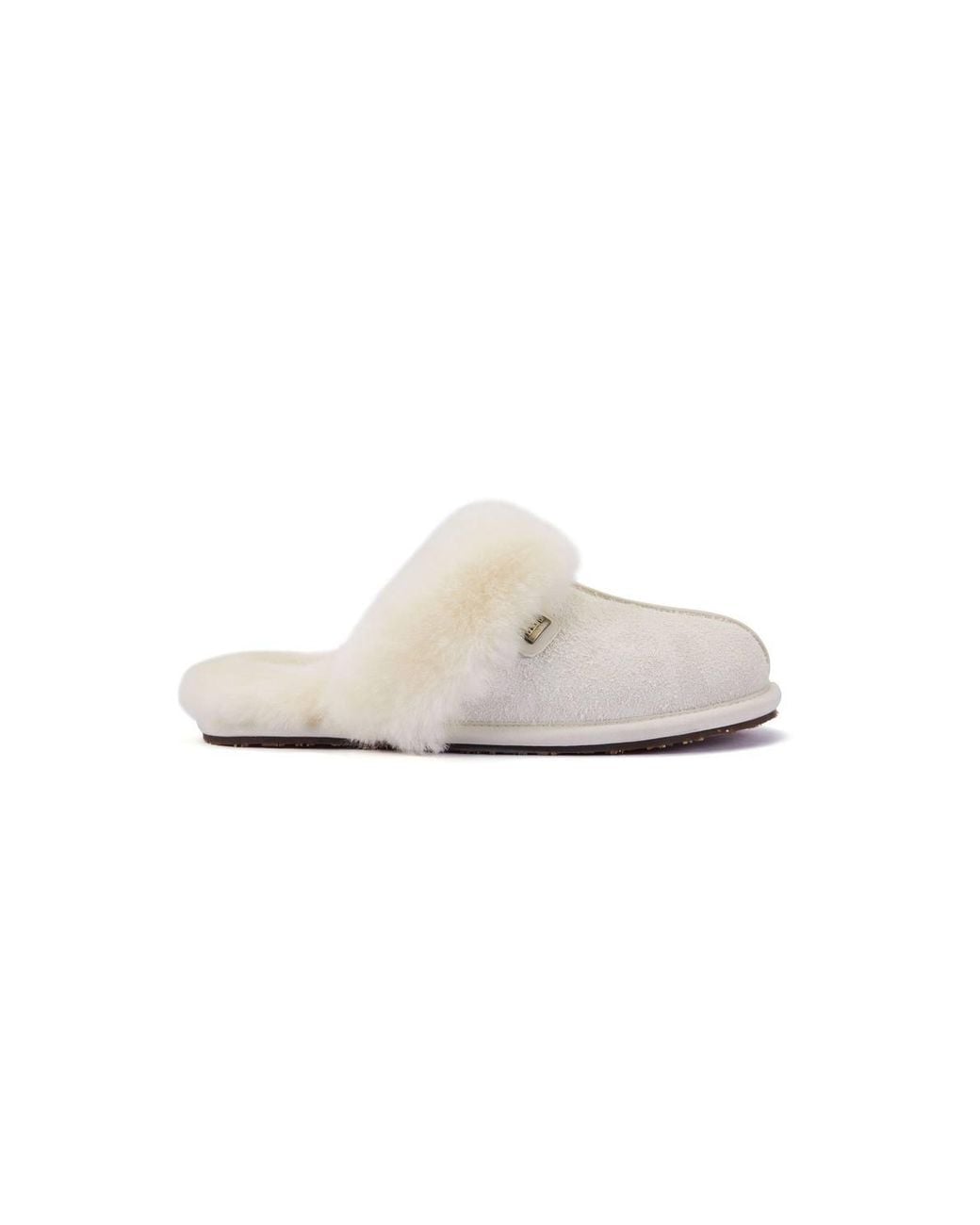 Australia Luxe White Summer Mule Slippers