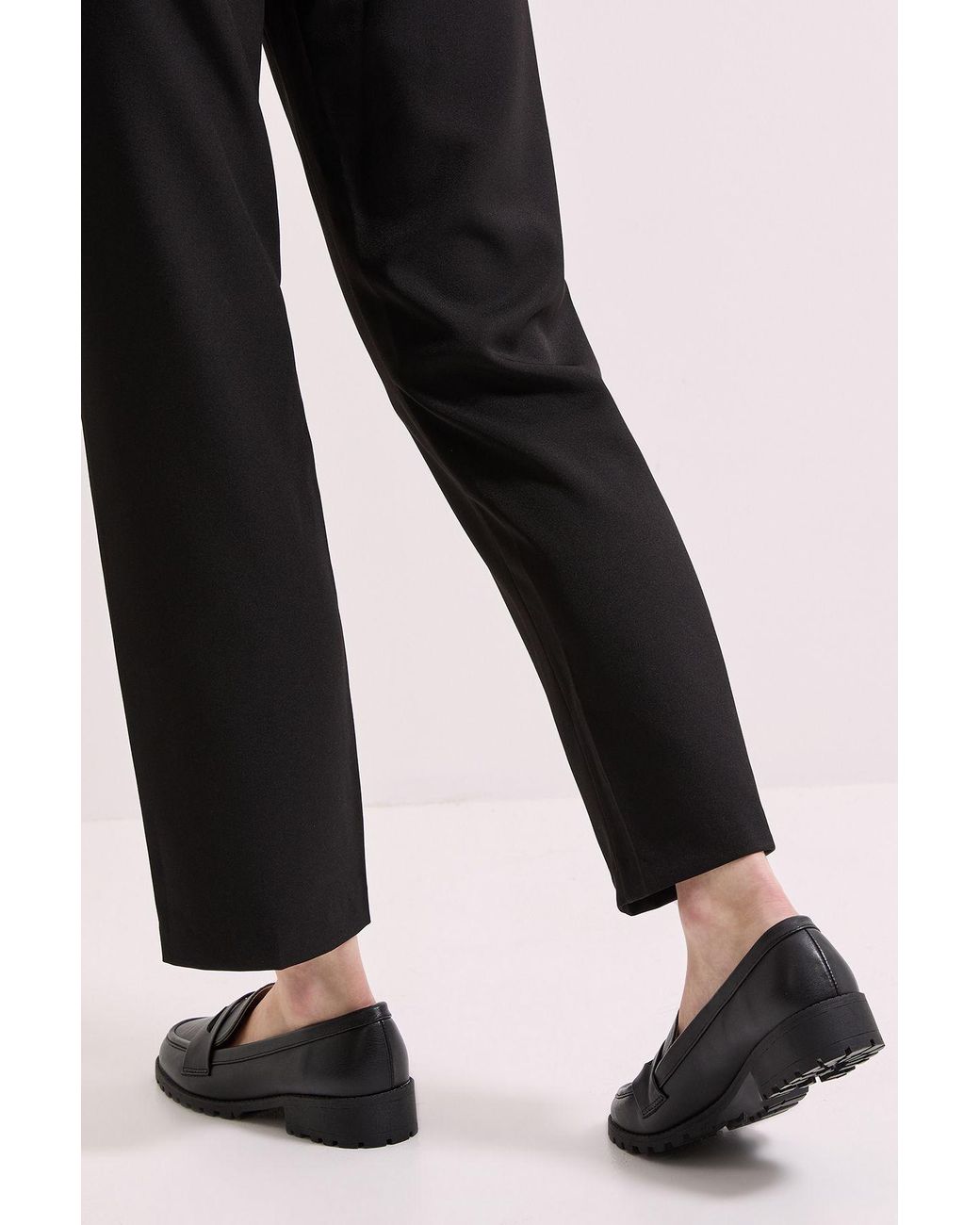 Dorothy Perkins Black Leoni Chunky Loafers