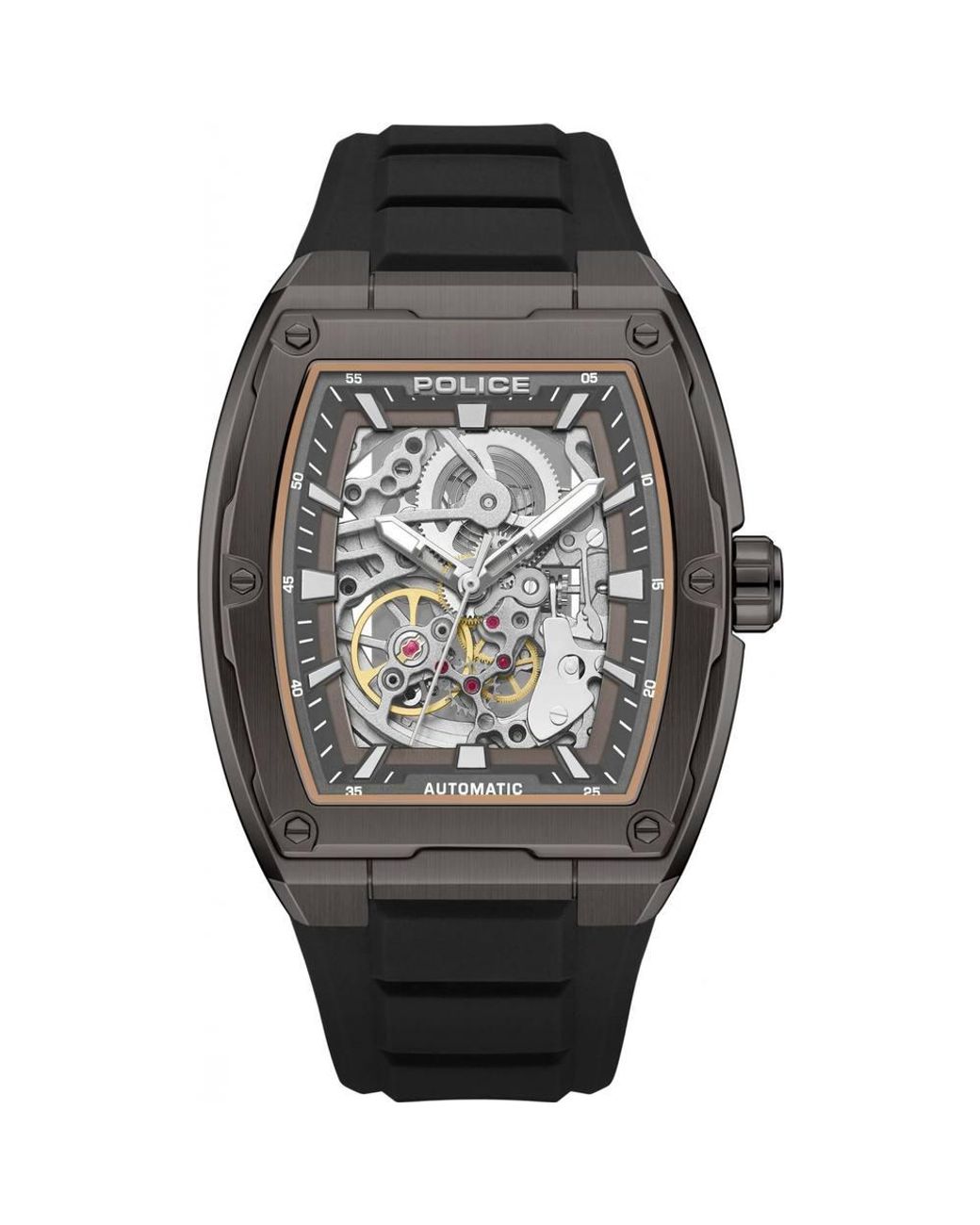 Police Black Pewgr0000903 Skeletor 52Mm Quartz Watch for men