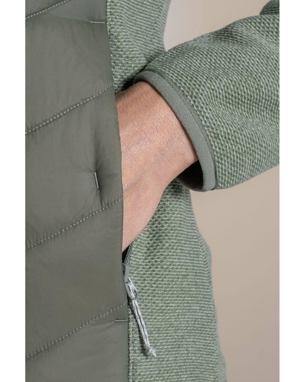 Craghoppers Green Zayas Hooded Water-Repellent Jacket