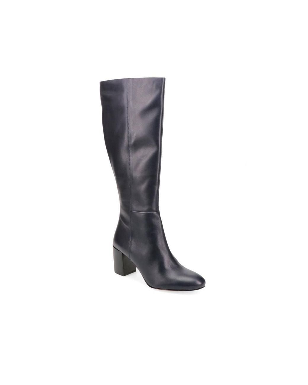 Jones Bootmaker Black Neptune Long Medium Calf Fit Long Leather Boots