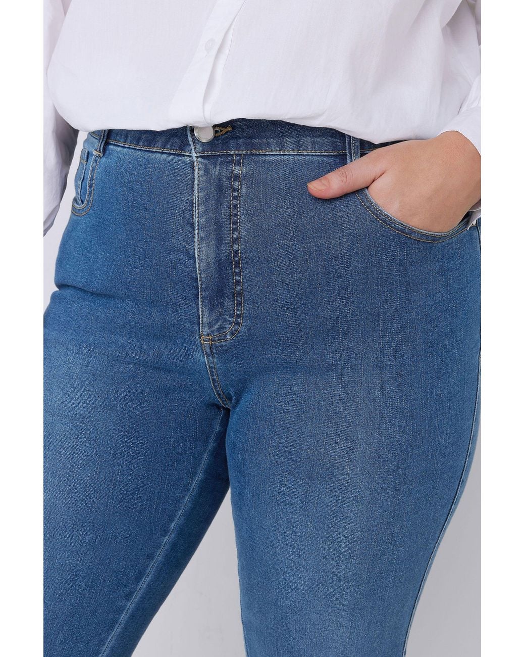 Evans Blue Straight Leg Jeans