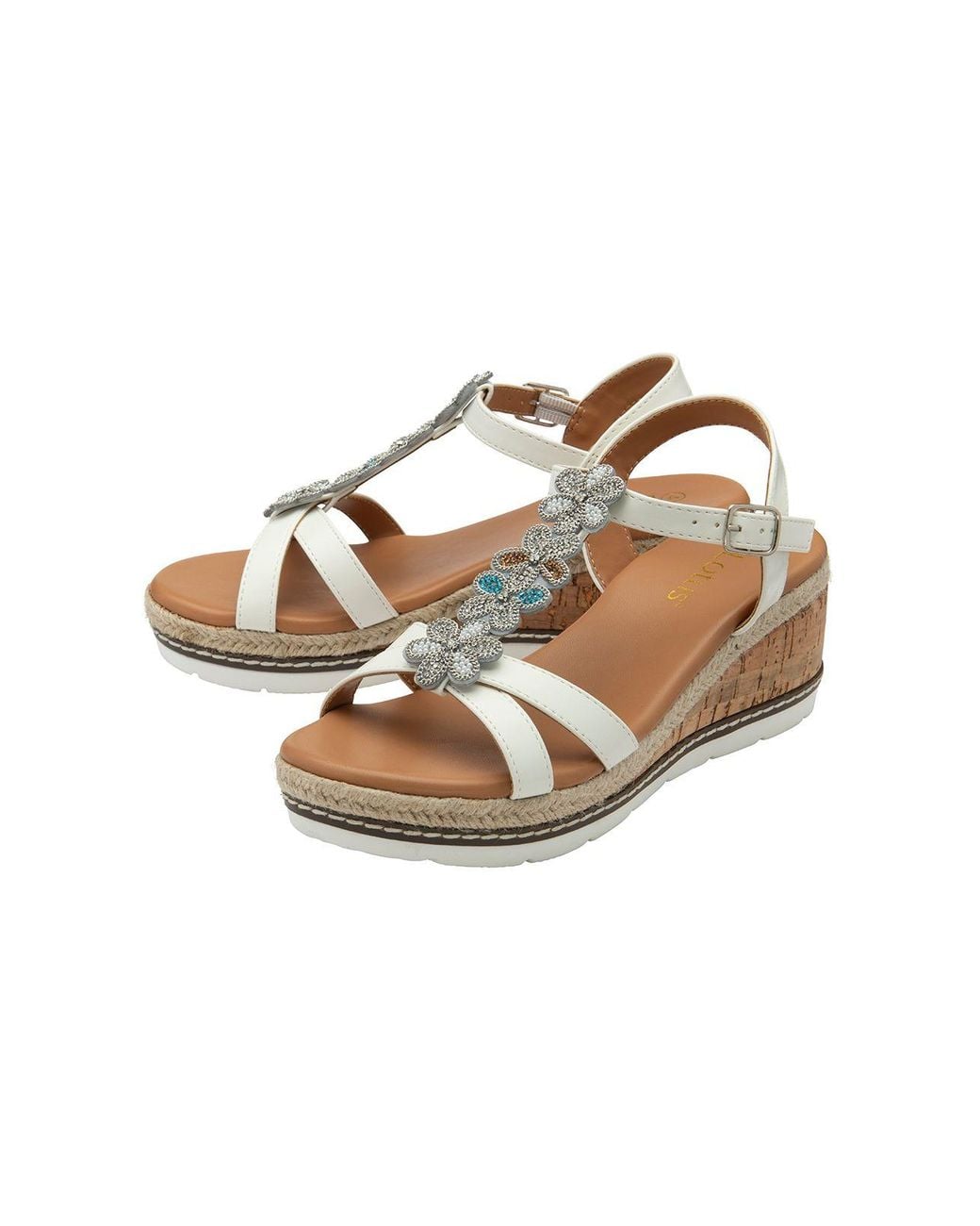 Lotus Pink 'Letica' Open-Toe Wedge Sandals