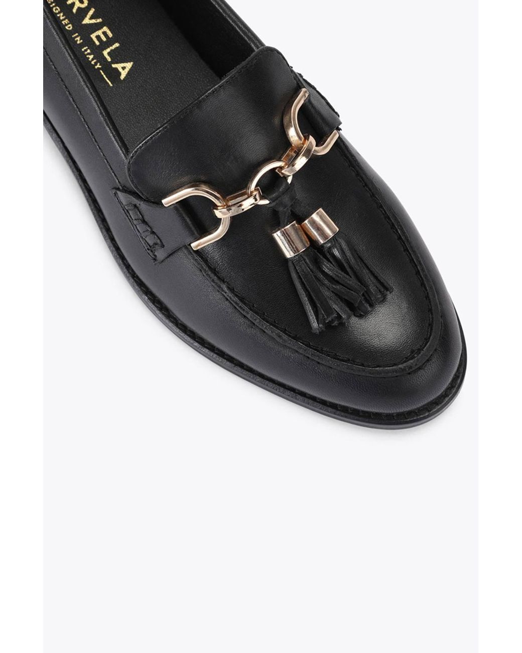 Carvela Kurt Geiger Black 'Loretta' Leather Flats