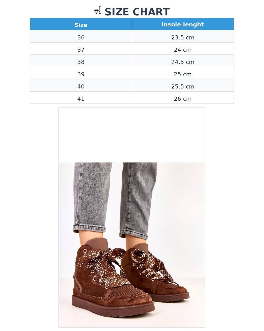 Love Lace Brown Sport Shoes Suede Look Platform Trainers With Comfort Insole