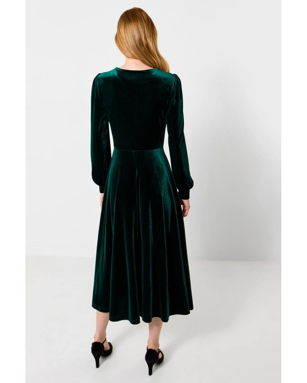 Joe Browns Blue Julietta Velour Dress
