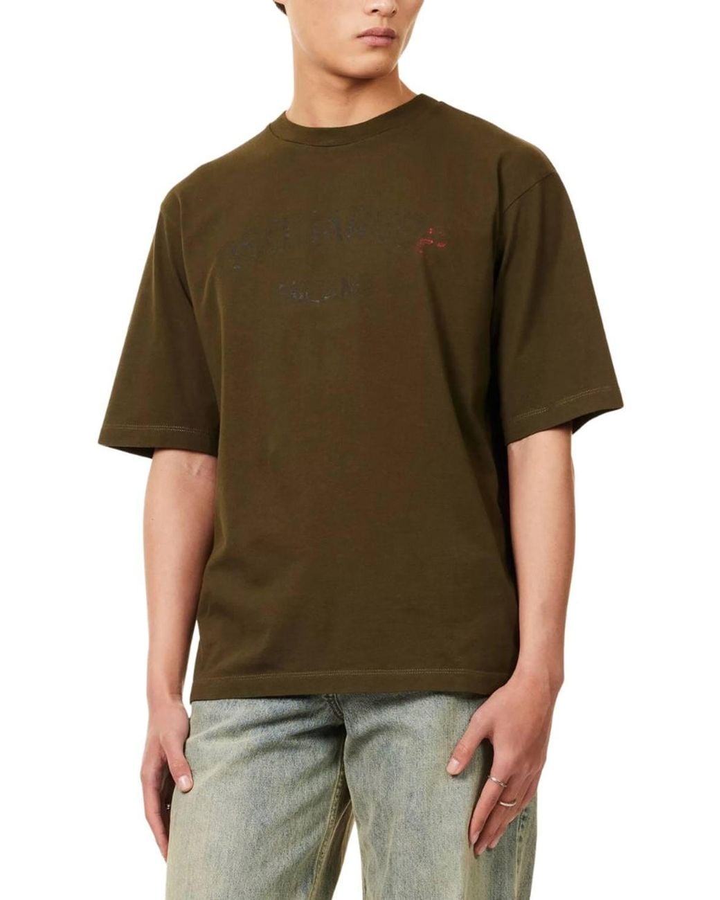 DSquared² Green Milano Short Sleeve Round T-Shirt for men