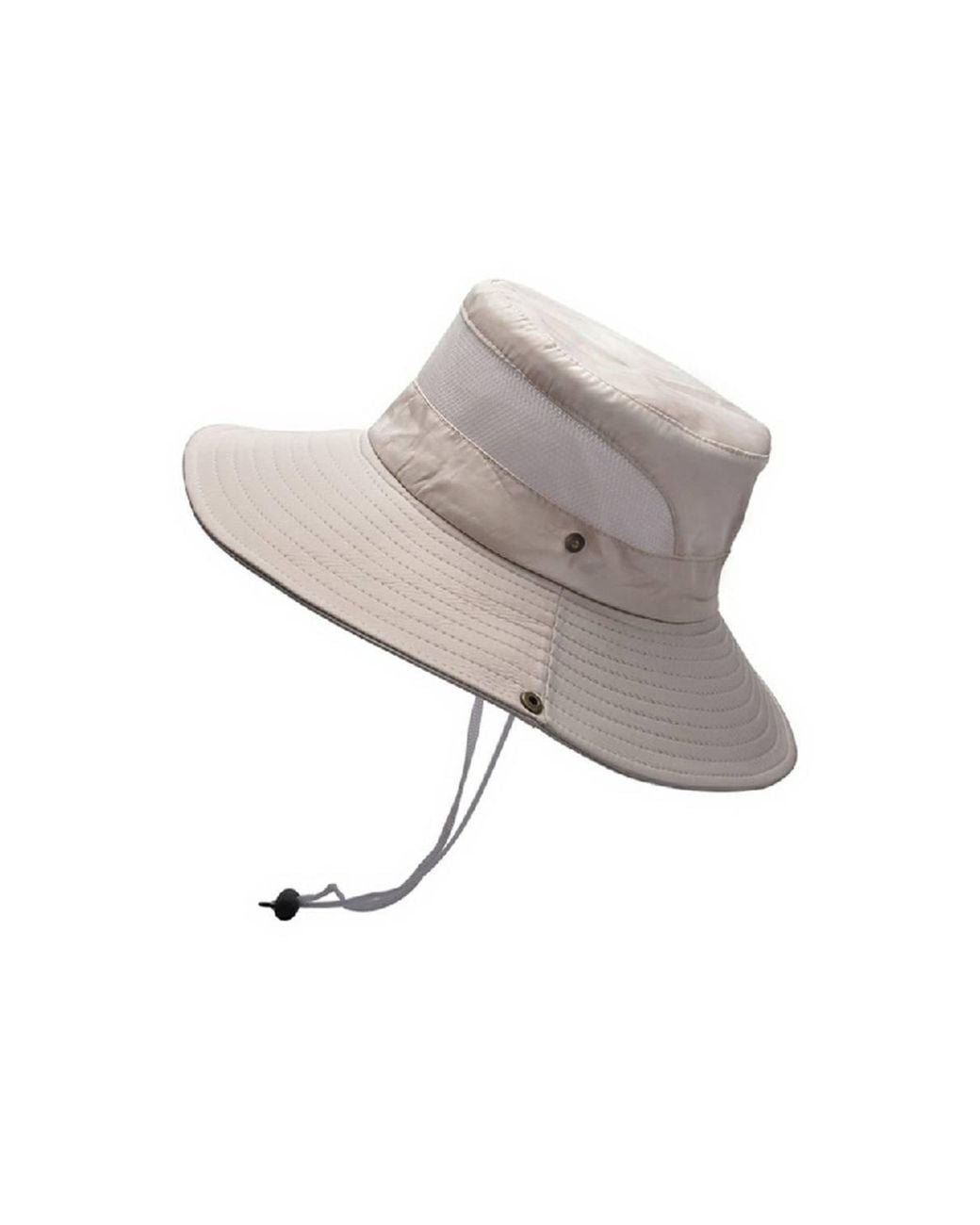 KDMD Black Wide Brim Foldable Boonie Safari Sun Hat With Chin Strap Uv