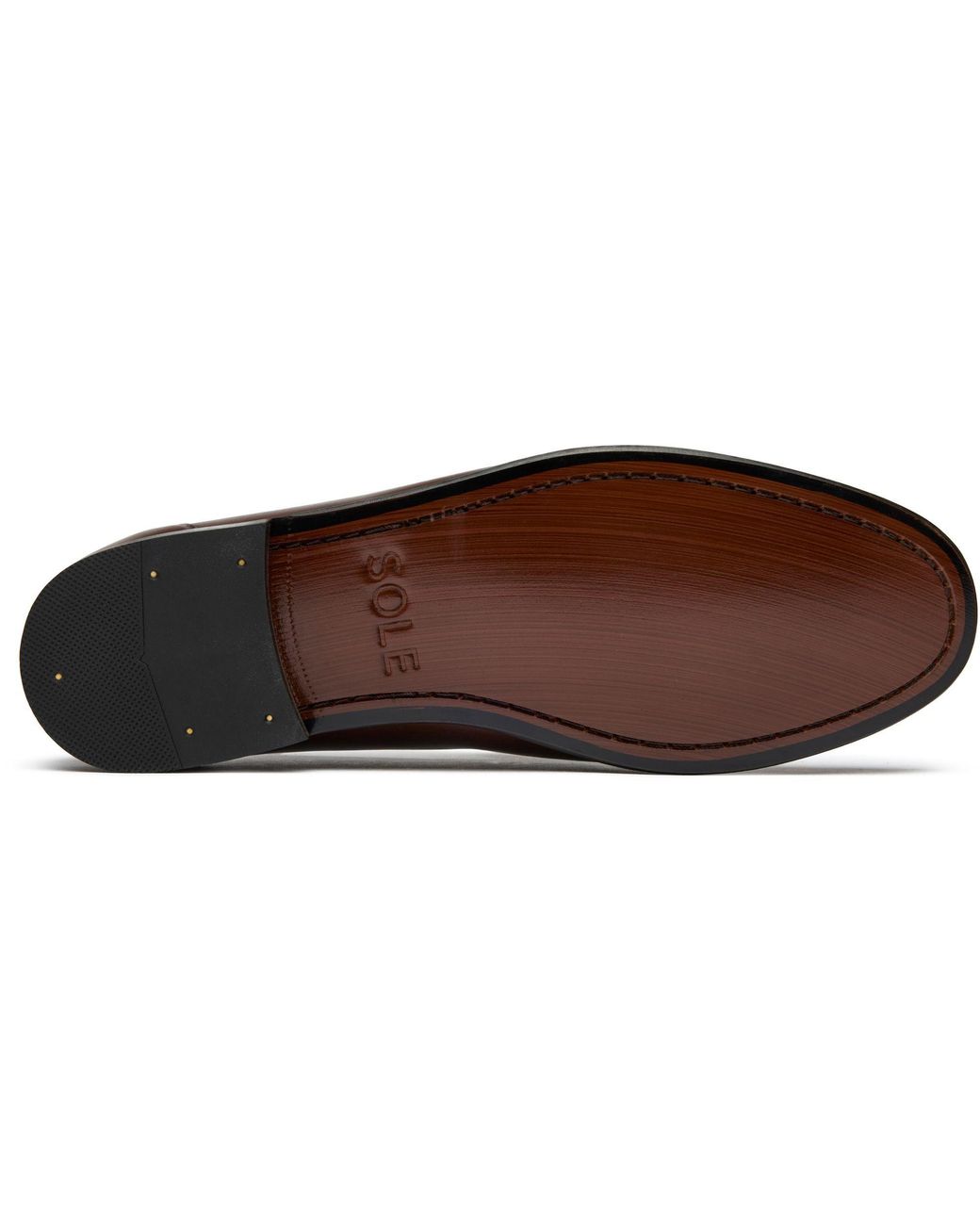 Sole Brown Twin Tassel Loafer Shoes for men