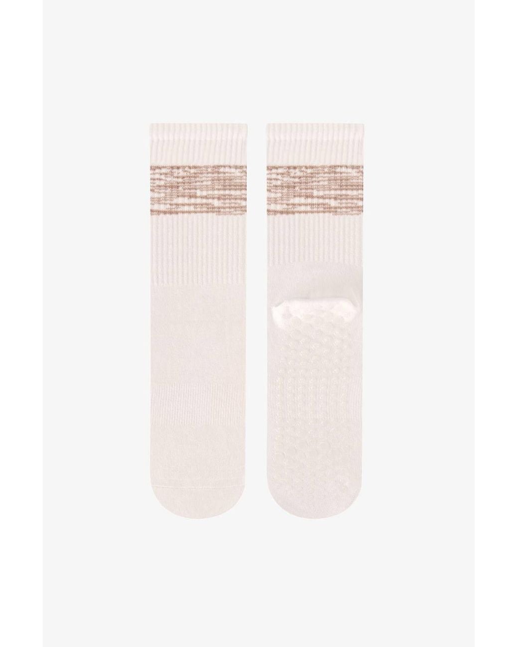 Penti White Move Striped Pair Crew Socks