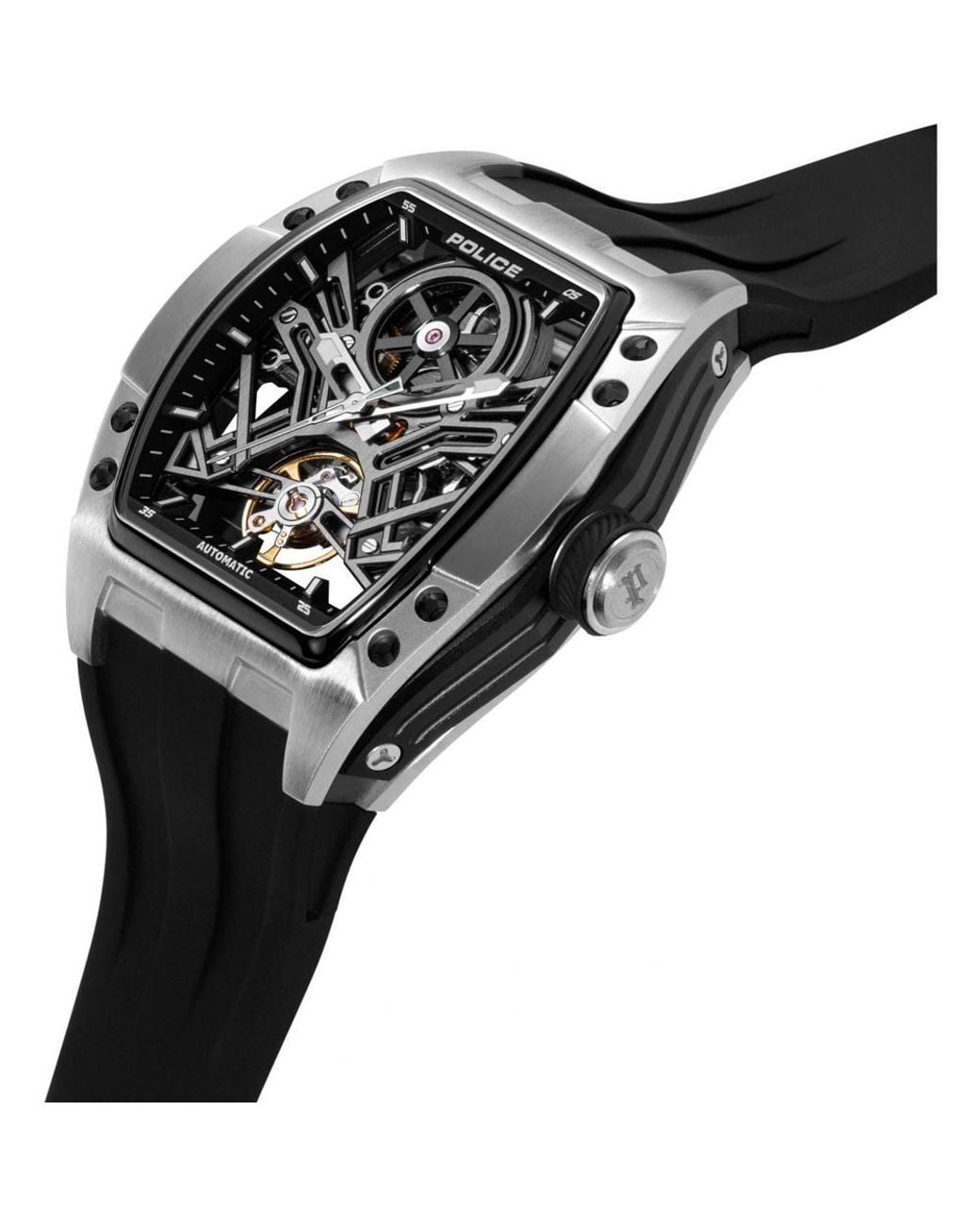 Police Black Pewgr0082102 Tampa 53Mm Quartz Watch for men