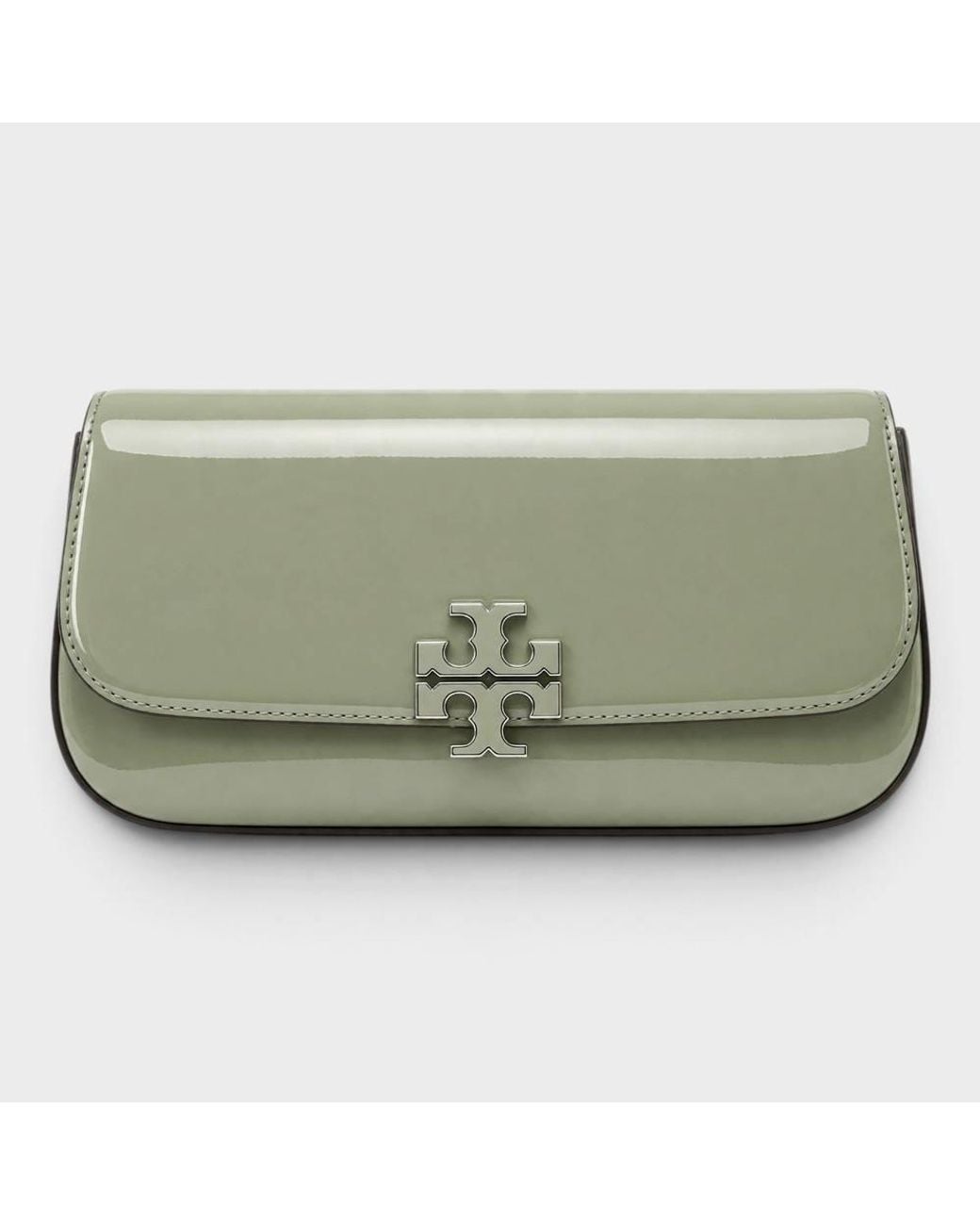 Tory Burch Green Britten Patent Convertible Crossbody Light