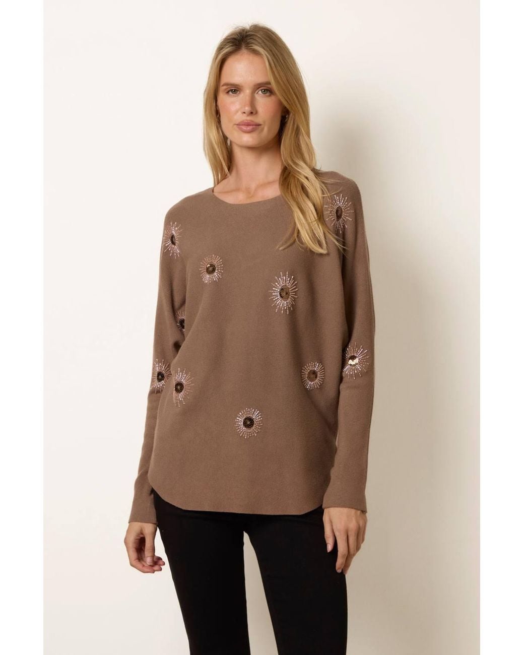 Blue Vanilla Natural Long Sleeve Round Neck Jumper