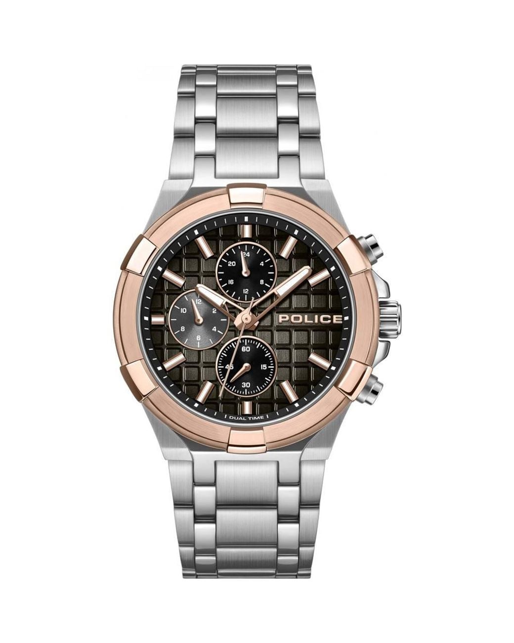 Police Metallic Pewgk0082007 Guardian 53Mm Quartz Watch for men