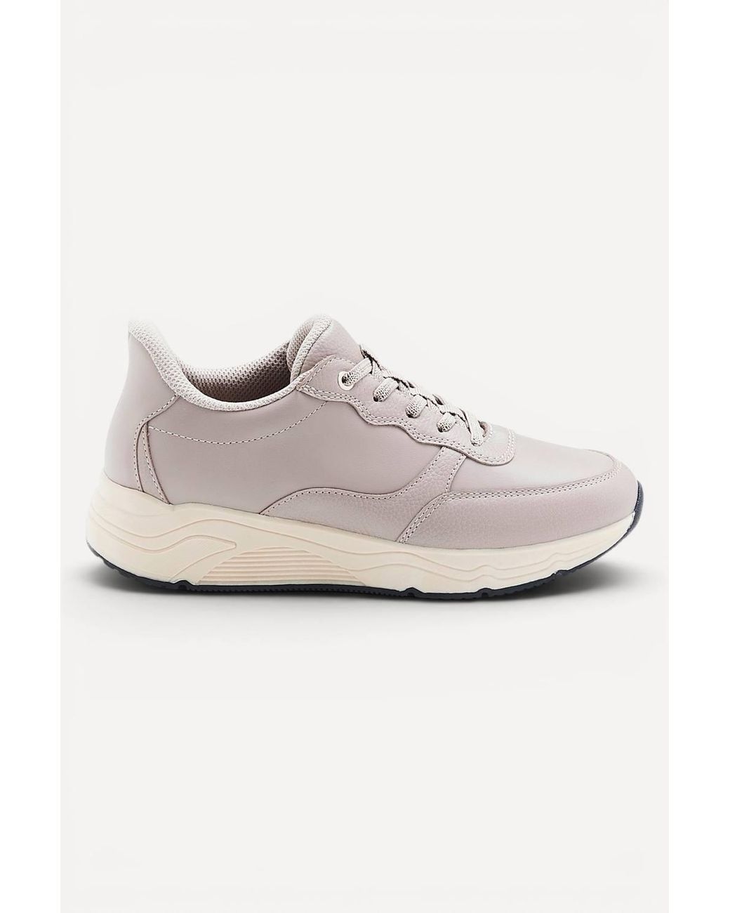 DAMART White Amortyl Leather Trainers