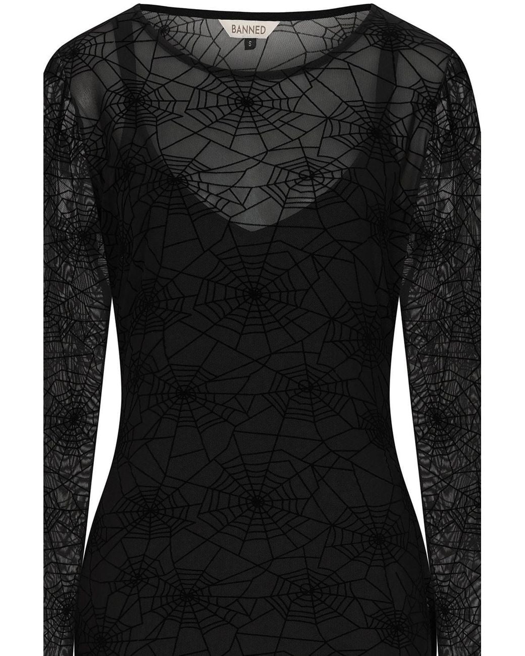 Banned Retro Black Moira Fitted Maxidress