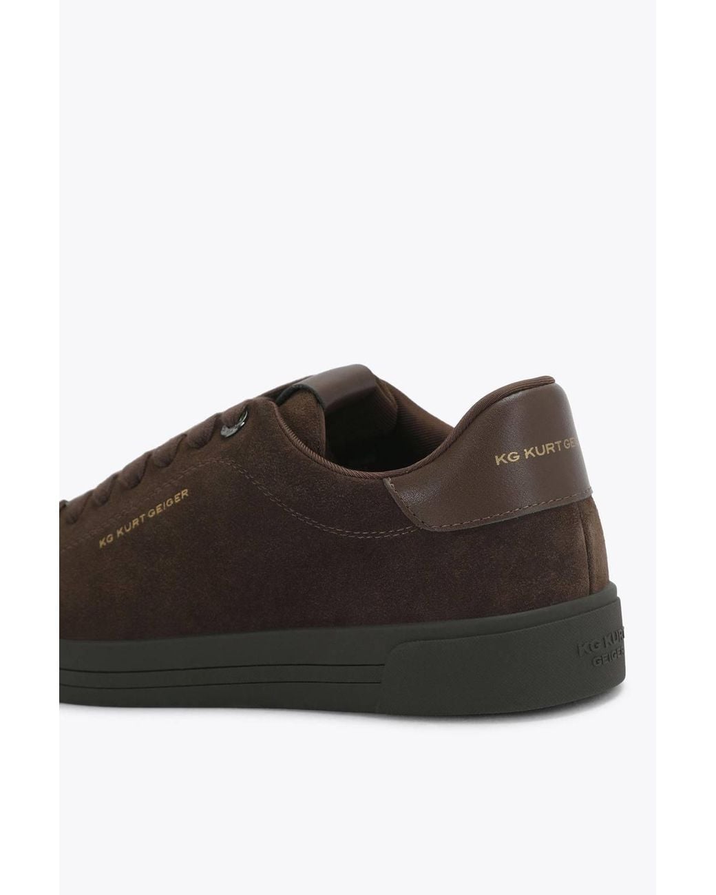 KG by Kurt Geiger Brown 'Noah Suede' Suede Trainers for men
