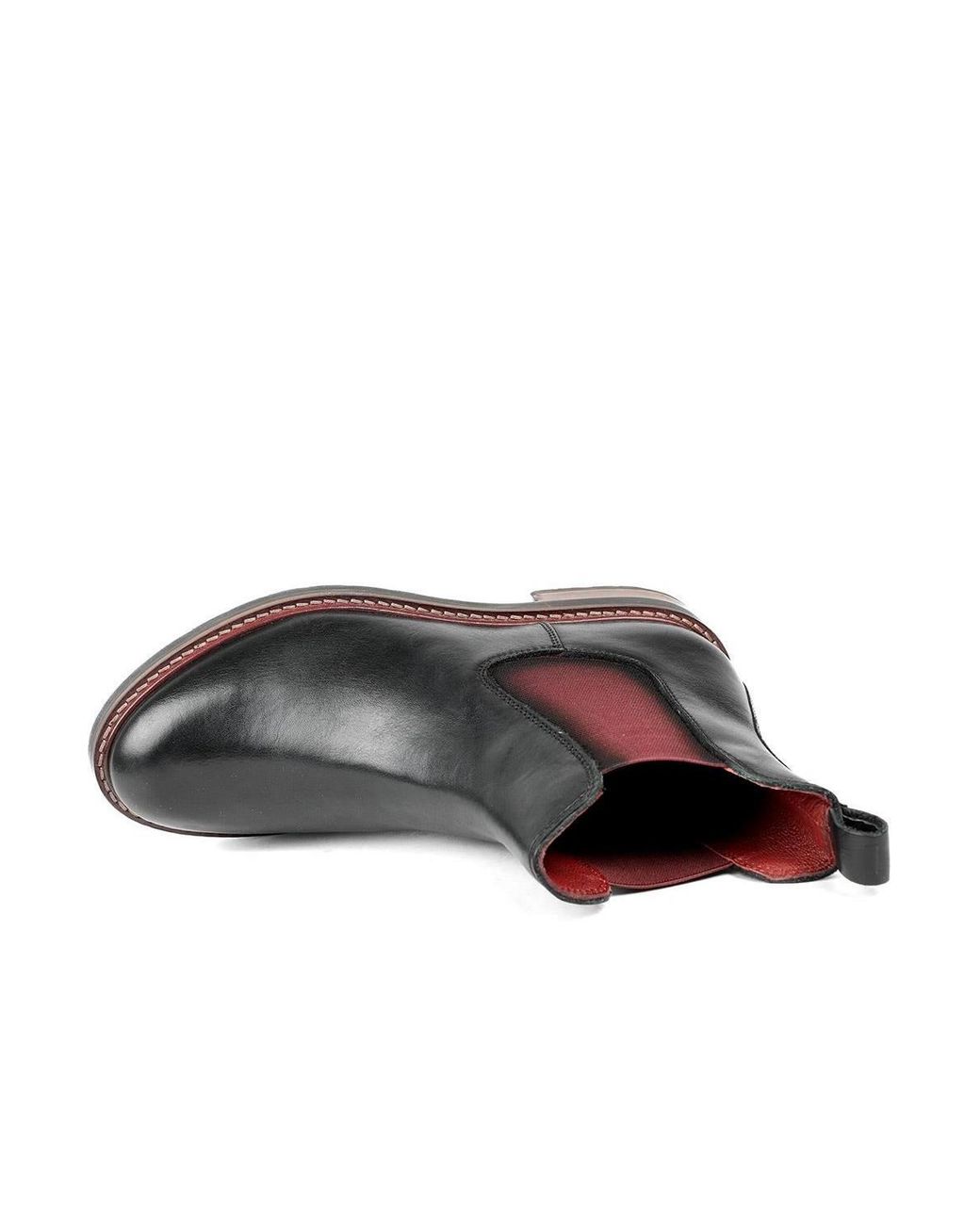 Jones Bootmaker Black Maddalena Leather Chelsea Boots