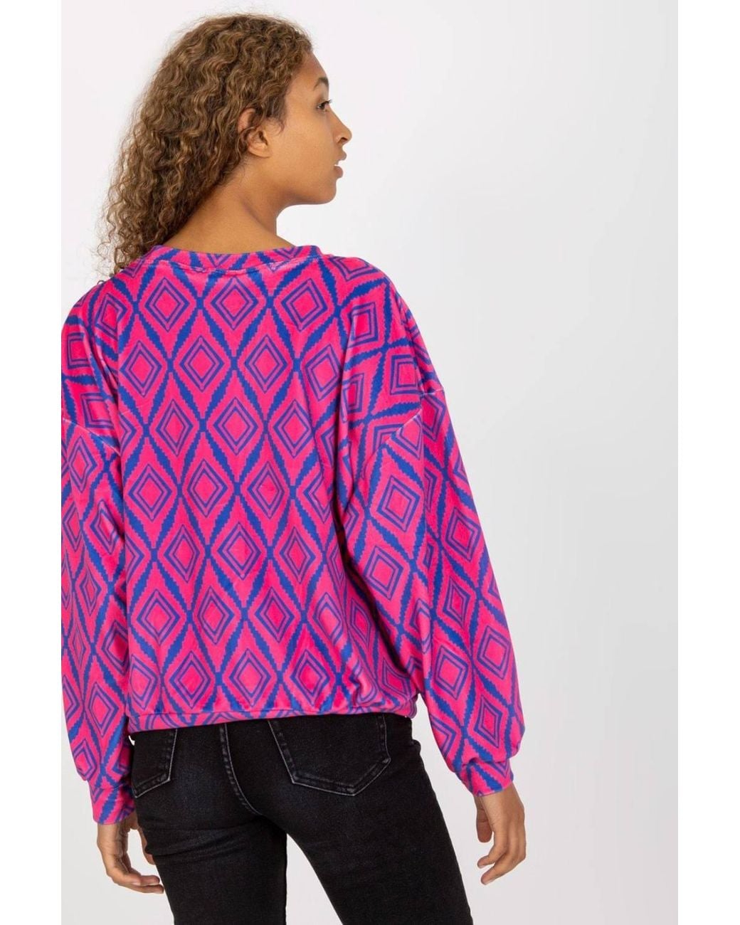 Love Lace Purple Long Sleeve Kangaroo Pocket Sweatshirt