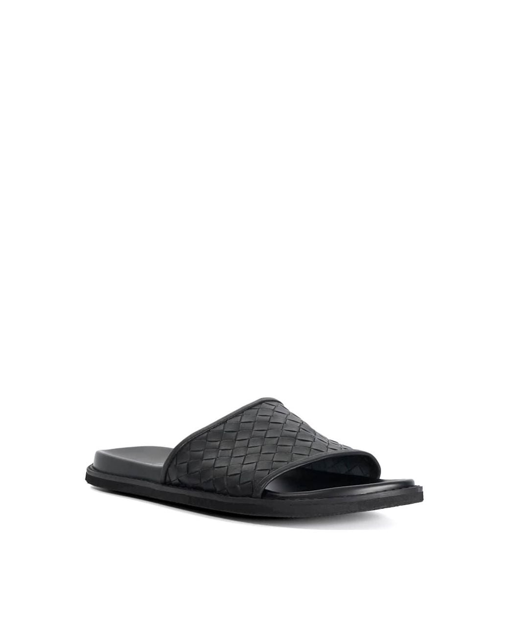 Dune White 'Ivar' Leather Sandals for men